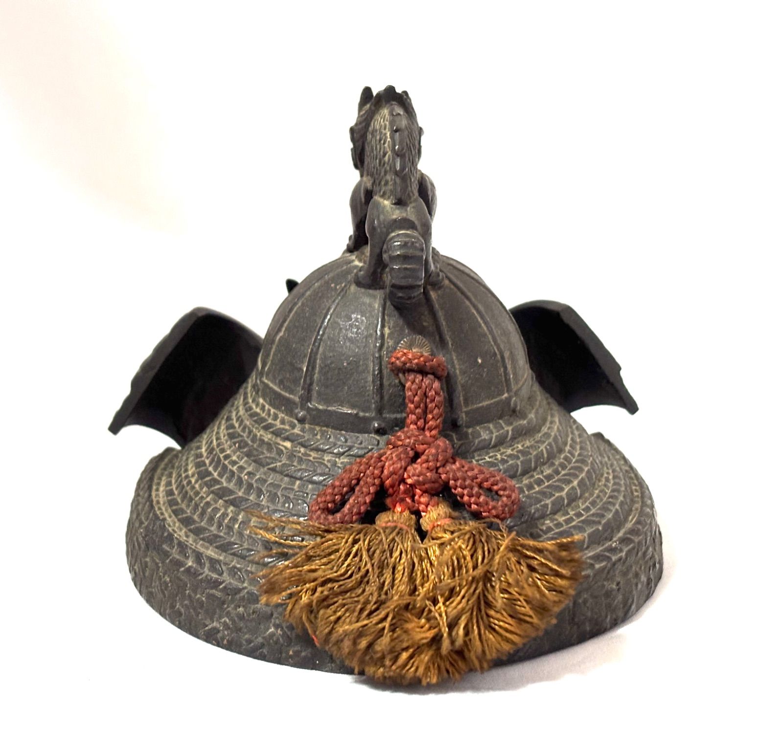 旧日本軍 海軍検定褒賞 昭和十年 飾り兜 兜戦時 骨董 アンティーク