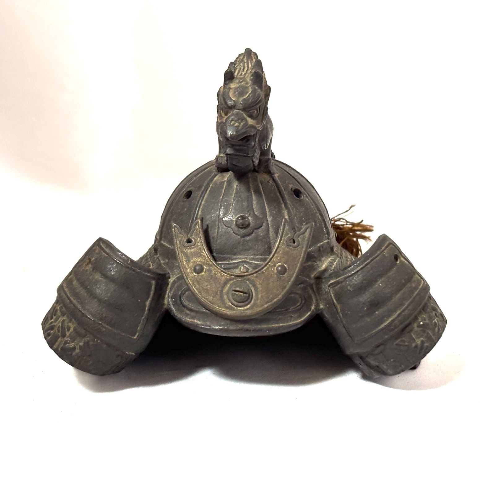 旧日本軍 海軍検定褒賞 昭和十年 飾り兜 兜戦時 骨董 アンティーク