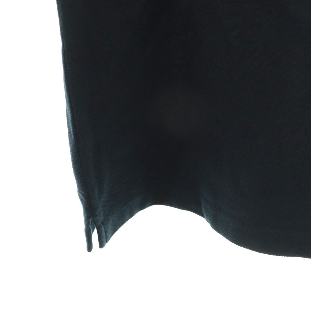 プラダ PRADA SJN256 鹿の子 ラバーロゴ ポロシャツ 半袖 XXL ネイビー