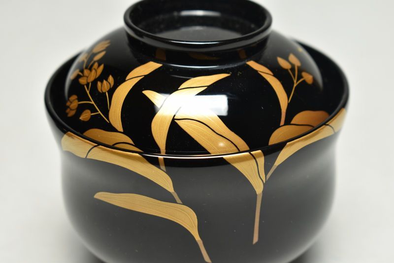 蔵A5694】輪島 塩徳屋漆器店 絵替蒔絵 吸物椀 五客 共箱 - メルカリ