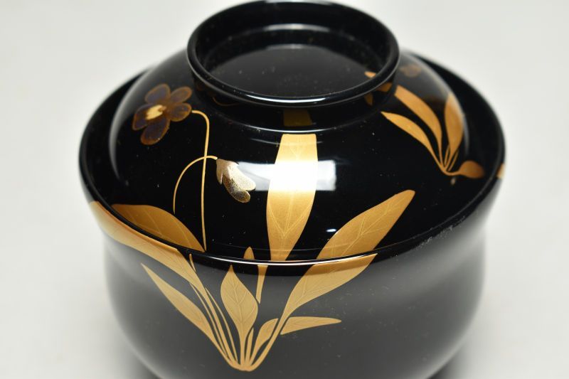 蔵A5694】輪島 塩徳屋漆器店 絵替蒔絵 吸物椀 五客 共箱 - メルカリ