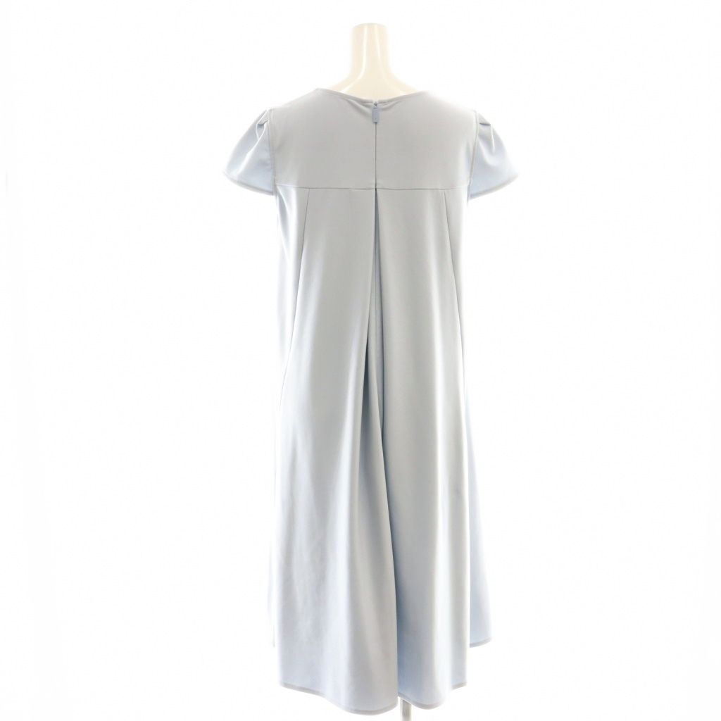 ルネ Rene ベーシック リボンストレッチドレス ワンピース 34 スモーク  