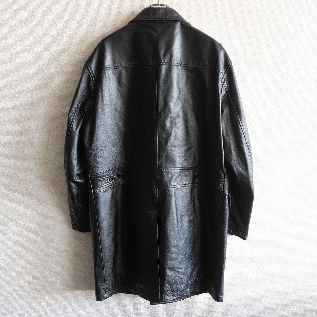 美品】HAROLDS GEAR【レザー カーコート】M ブラック 牛革