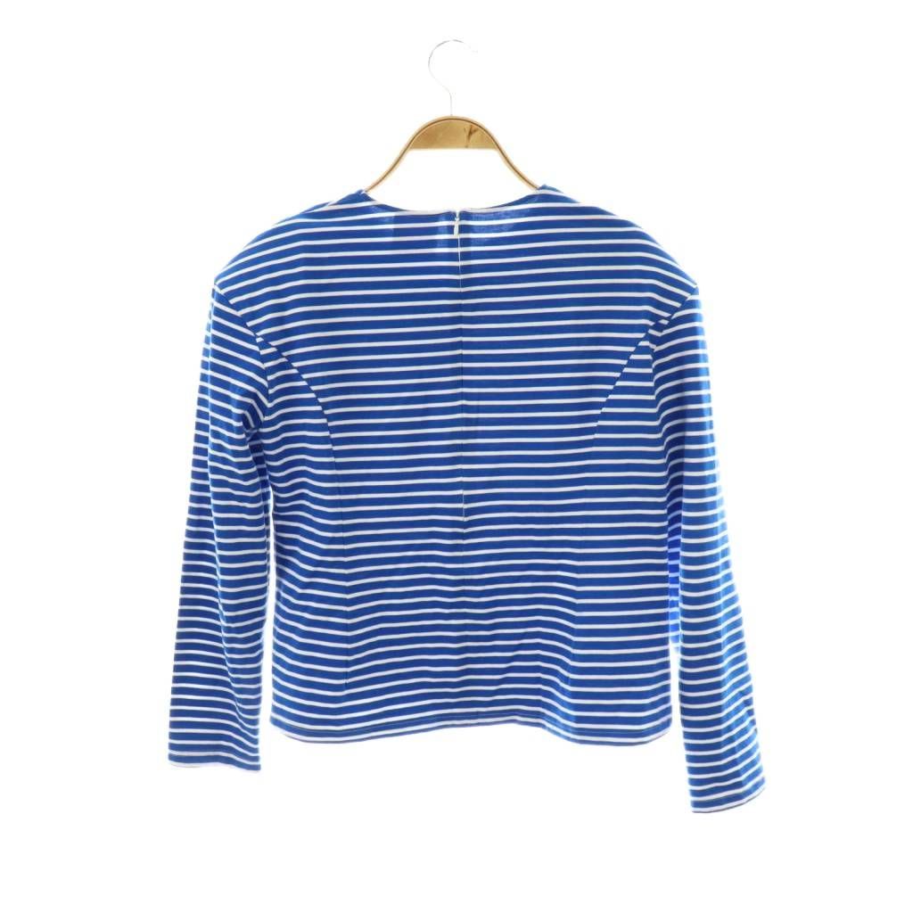 【中古】セツコサジテール setsuko sagittaire hanna-06 ハンナボーダーカットソー Tシャツ 長袖 コットン F 青 白 注文 セツコサジテール setsuko sagittaire hanna-06 ハンナボーダー