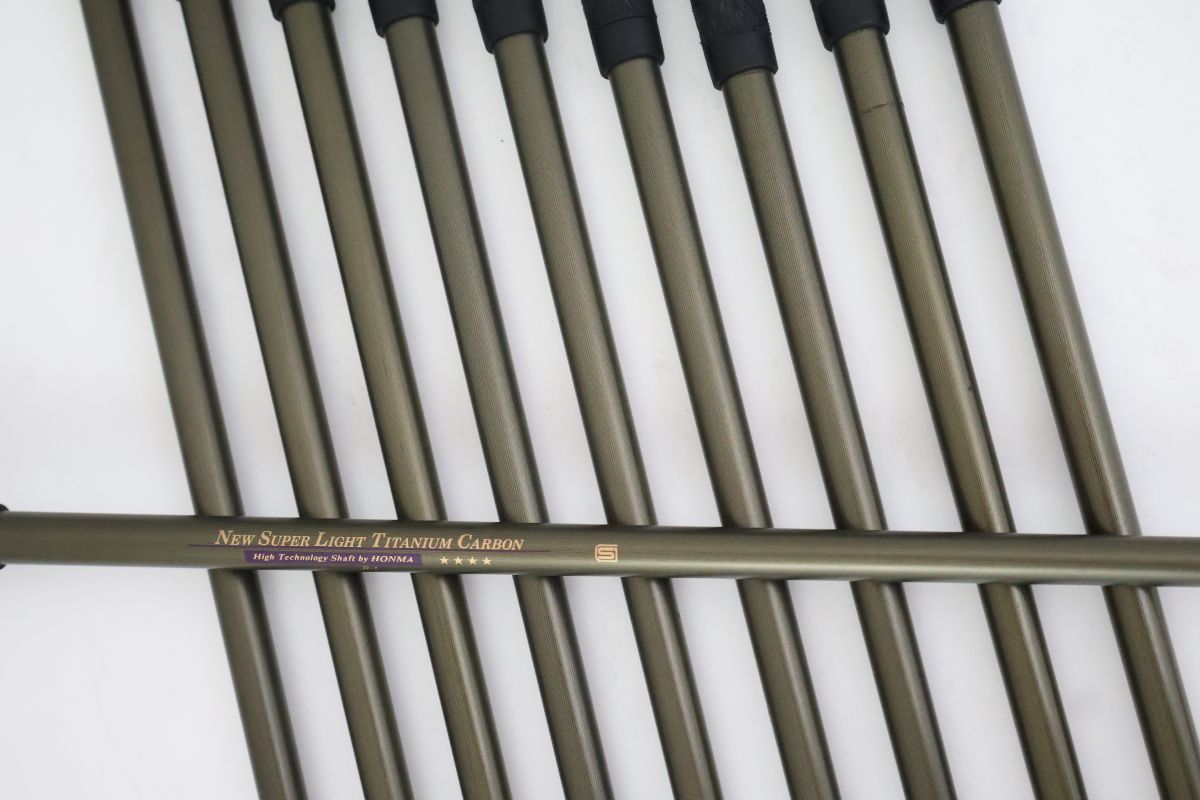 ヒロ　ホンマLB-708 チタンシャフト四つ星 アイアンセット ホンマ LB-708 キャビティ チタンカーボンM-30 3～10