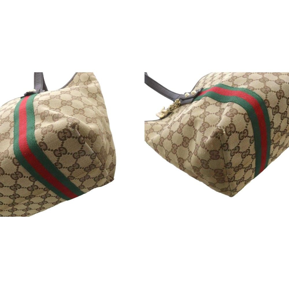 グッチ GUCCI GGキャンバス シェリーライン トートバッグ ハンドバッグ