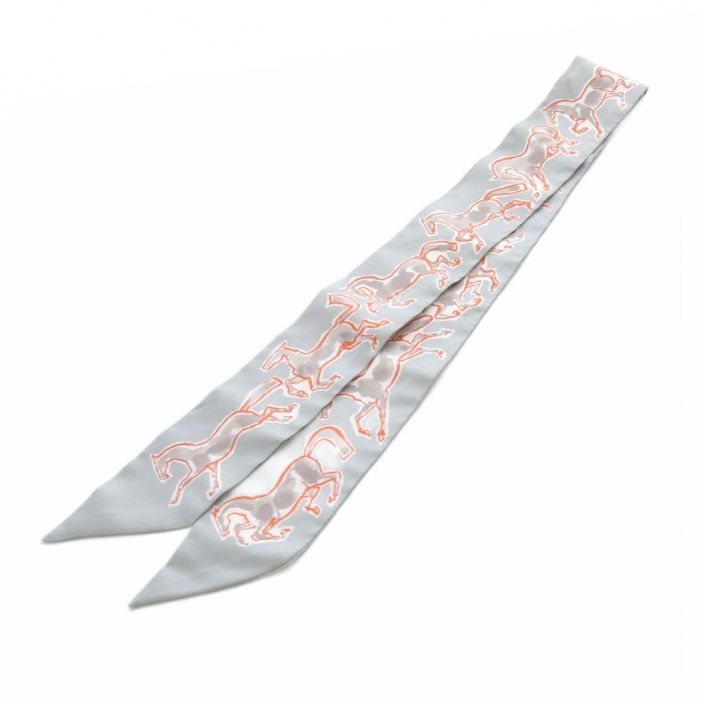 エルメス HERMES ツイリー CHEVAUX EN LIBERTE 自由の馬 スカーフ 総柄