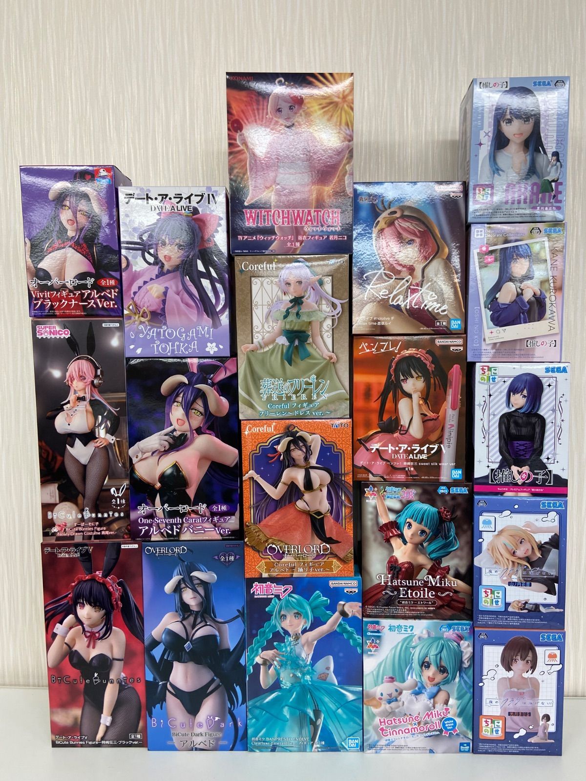 プライズフィギュアまとめ売り　フリーレン　美少女　アルベド　着せ恋　初音ミク プライズフィギュアまとめ売り フリーレン 美少女 アルベド 着せ恋