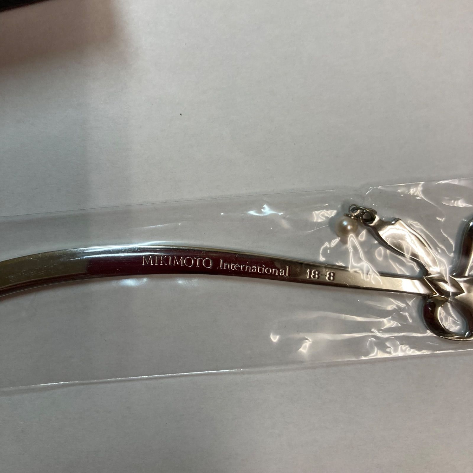 未使用】MIKIMOTO ミキモト リボン型 マドラー 5本セット パール付き
