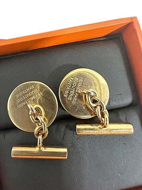 中古】HERMES エルメス ヴィンテージ コロゾ ホースモチーフ 馬 カフス