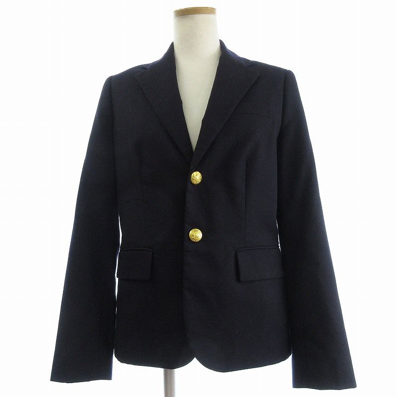 ポロラルフローレン　紺ブレ　テーラードジャケット　金ボタン　長袖　2 ポロ ラルフローレン POLO RALPH LAUREN テーラード ジャケット 紺