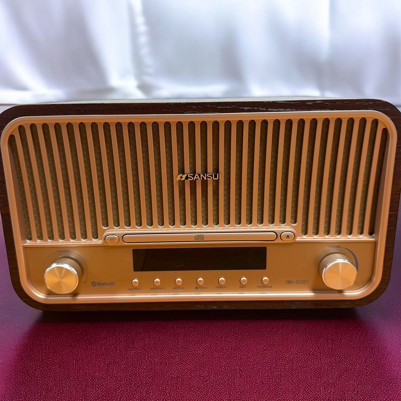 ☆送料無料 極美品 SANSUI サンスイ SMS-820BT Bluetooth 機能搭載 CD
