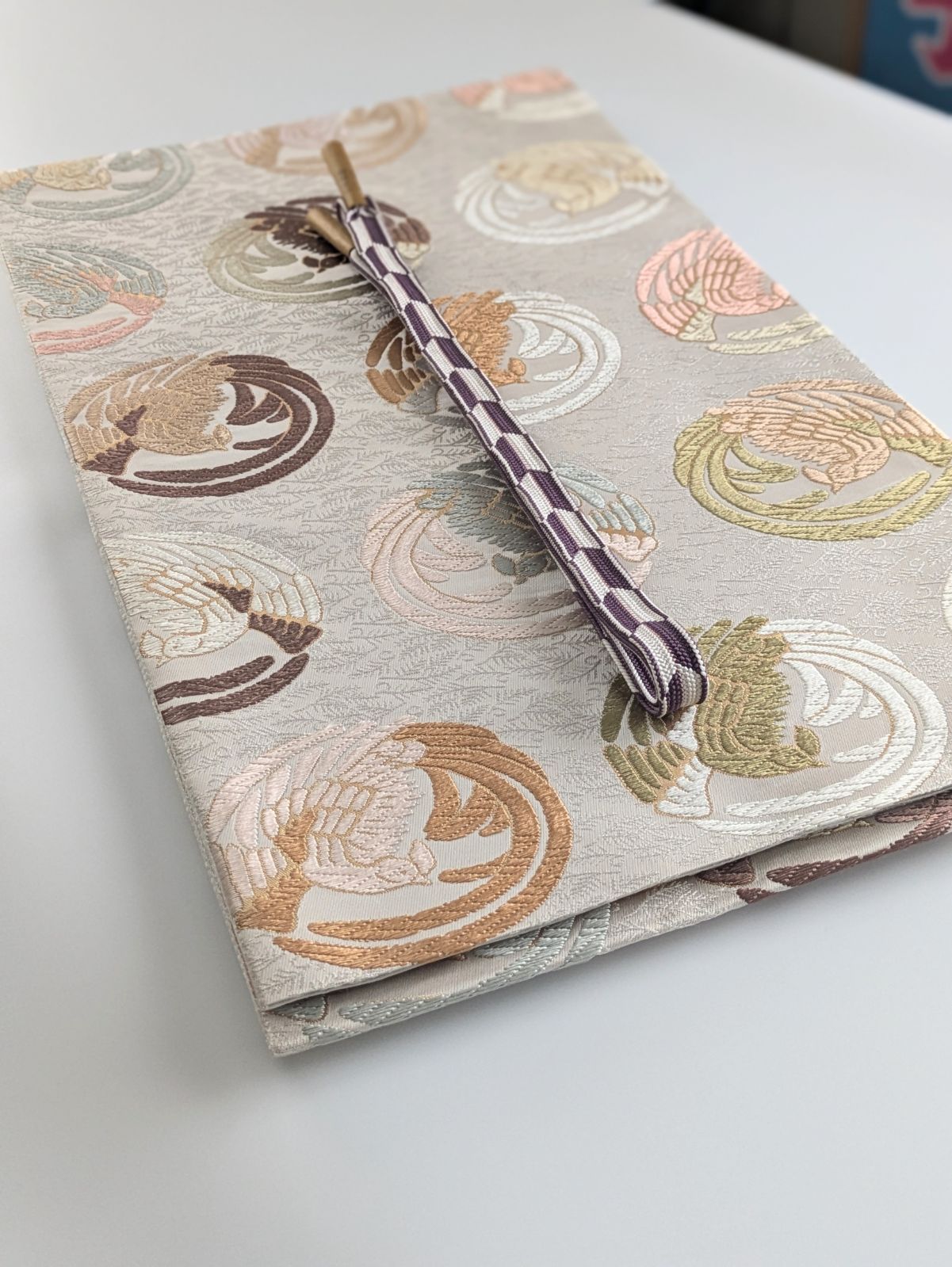 シュトラウス衣正絹西陣織鳳凰丸文花菱袋帯伝統柄 - メルカリ