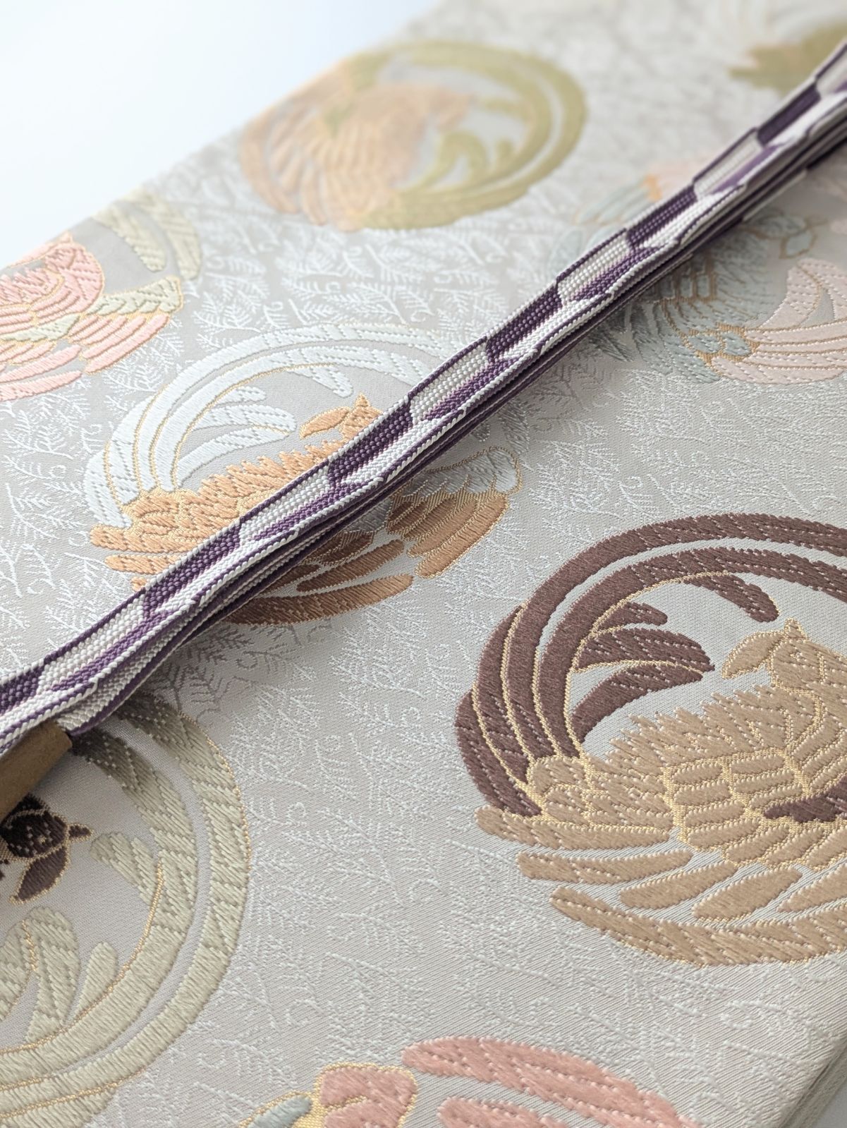 シュトラウス衣正絹西陣織鳳凰丸文花菱袋帯伝統柄 - メルカリ