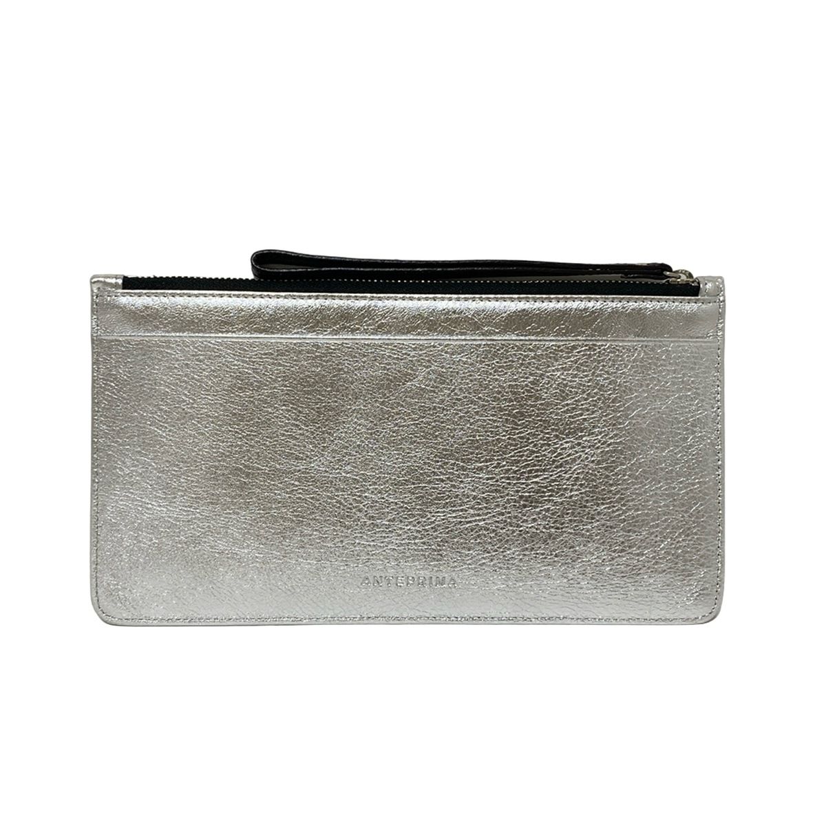 ANTEPRIMA シルバーウォレット ANTEPRIMA(アンテプリマ) 財布 - シルバー×黒 マルチウォレット/パンダ