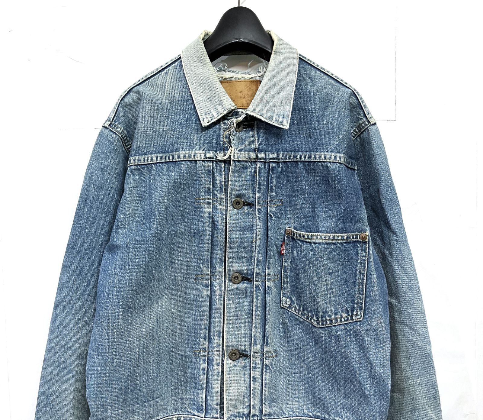【極希少】LEVI'S 71506XX BIG E デニムジャケット 1st リーバイス71506XX 38 1st Gジャン/big E/赤耳/大戦モデル