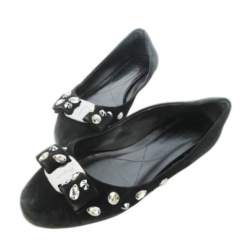 美品 SalvatoreFerragamo ラバー バレエシューズ ヴァラリボン FERRAGAMO フェラガモ バレエシューズ リボン 靴 Salvatore ferrragamo