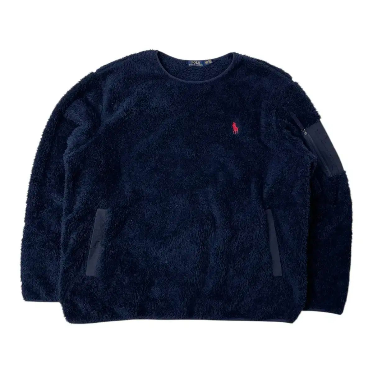 ポロ ラルフローレン ネイビー フリース オファー スウェット 2XLT