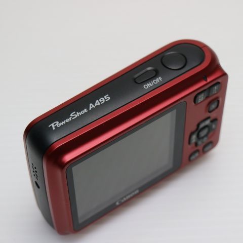 新品同様 PowerShot A495 レッド 即日発送 Canon デジカメ デジタル