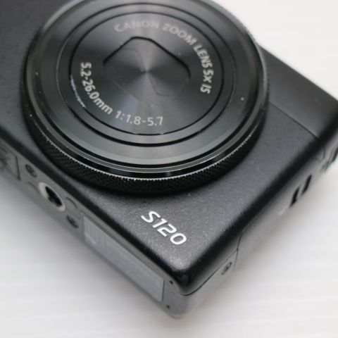 超美品 PowerShot S120 ブラック 即日発送 デジカメ Canon 本体 土日祝