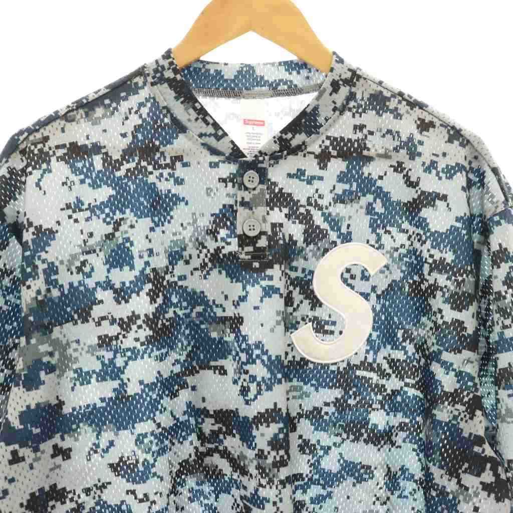 シュプリーム SUPREME 25SS S Logo Baseball Henley Digi Camo シャツ