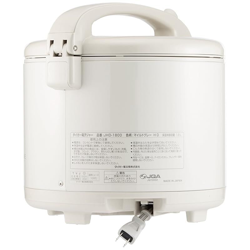 タイガー 電子ジャー 保温専用 保温ジャー 1升 マイルドグレー JHD