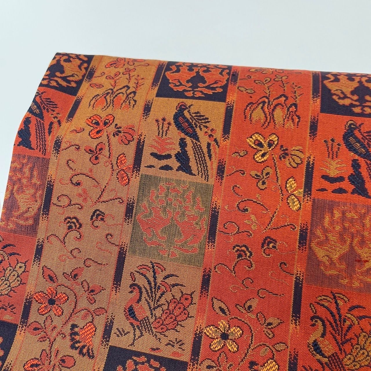 名古屋帯 全通 更紗文様 上品な織 九寸 MA-1328 - メルカリ