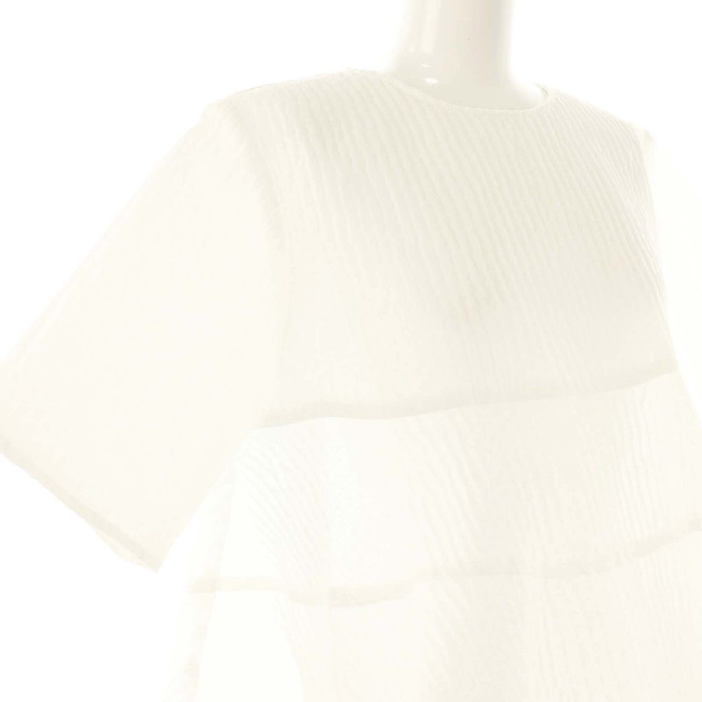 ヨリ yori 23SS フクレティアードブラウス プルオーバー ジャガード 38