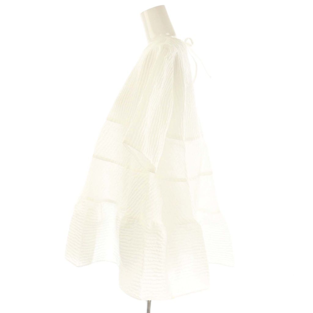 ヨリ yori 23SS フクレティアードブラウス プルオーバー ジャガード 38