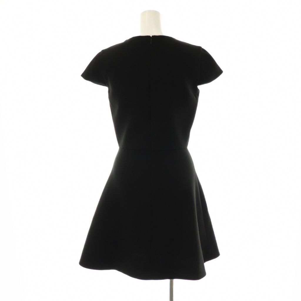 ヨーコチャン YOKO CHAN ハーフスリーブスカラップドレスワンピース