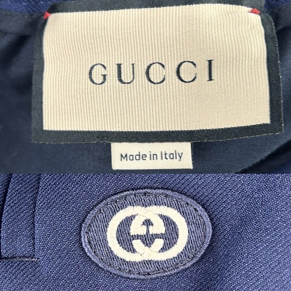 【GUCCI】ネイビー パンツ（46） GUCCI】ネイビー パンツ（46）