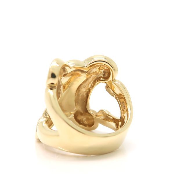 CELINE トリオンフ リング K18 イエローゴールド 約11号 ロゴ セリーヌ