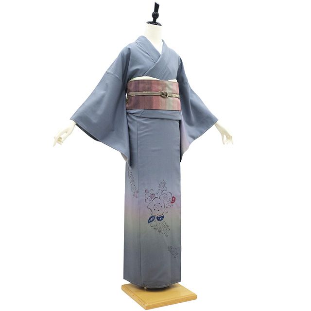 新古品】 結城紬 訪問着 着物 未使用 奥順 はたおり娘 吉乃一廉 落款