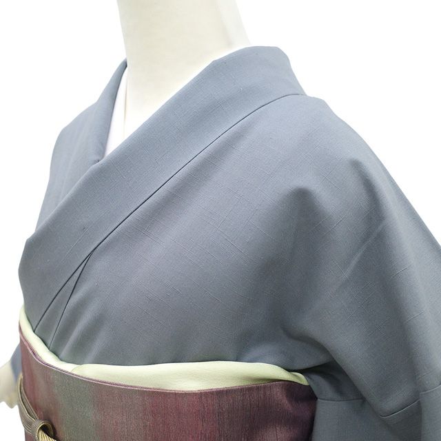 新古品】 結城紬 訪問着 着物 未使用 奥順 はたおり娘 吉乃一廉 落款