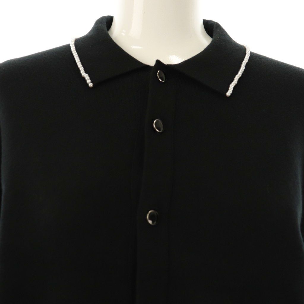 キャバン CABaN 25SS コットンカシミヤ パールポロカーディガン ニット