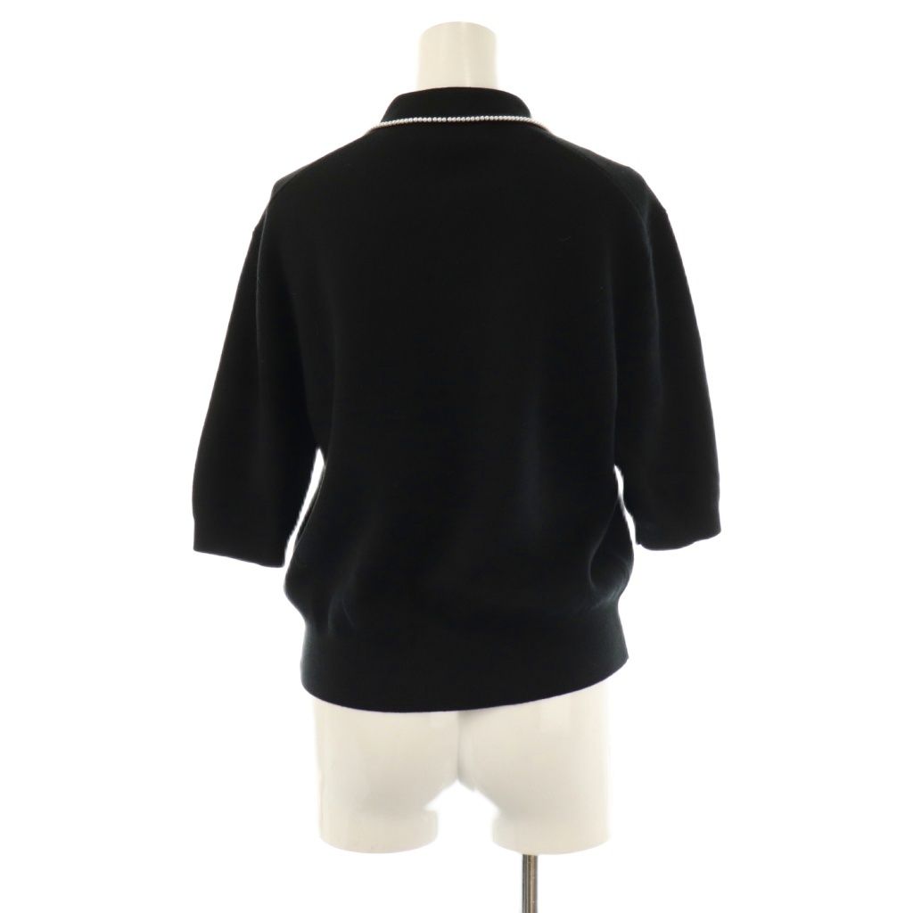 キャバン CABaN 25SS コットンカシミヤ パールポロカーディガン ニット