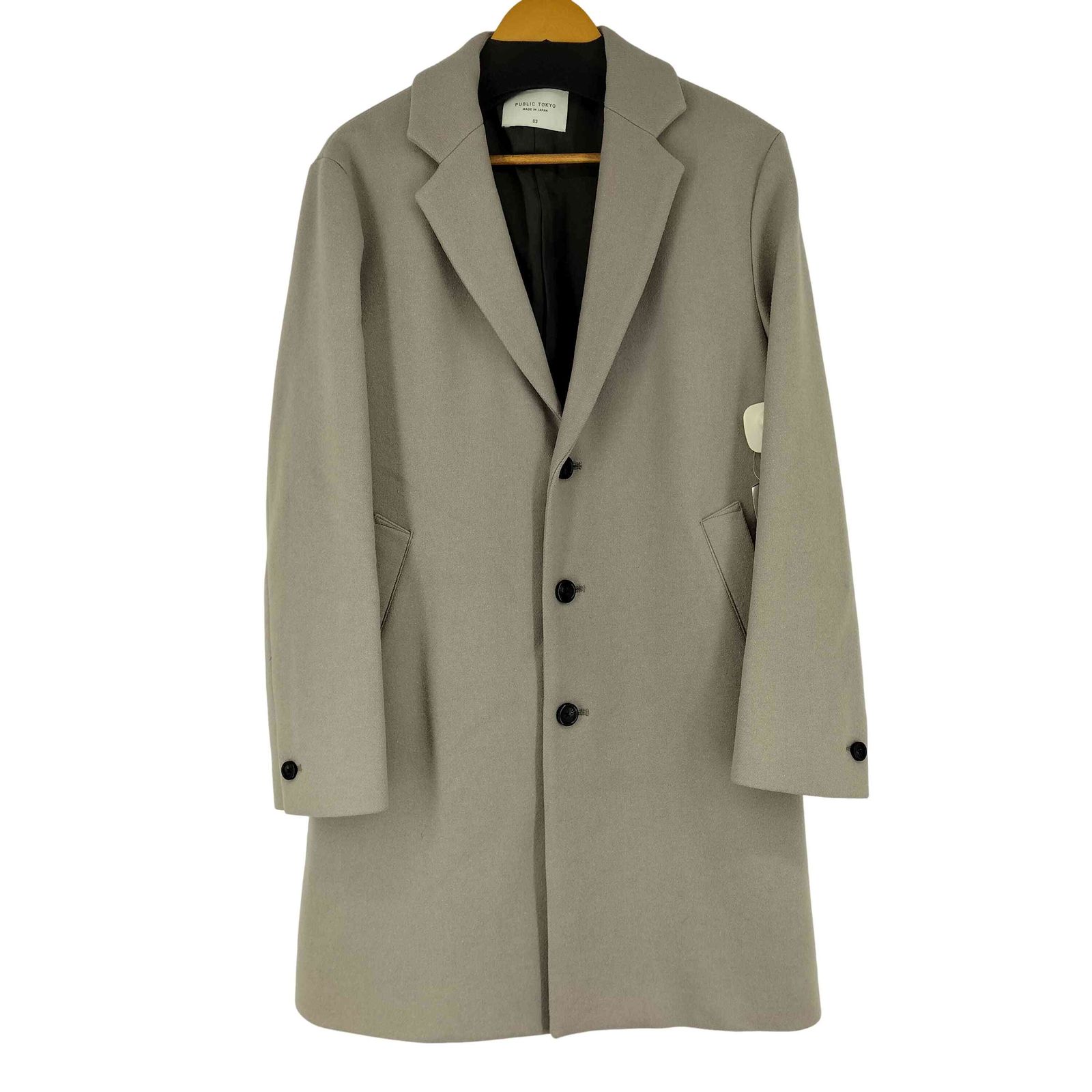 PUBLIC TOKYO メルトンチェスターコート L チェスターコート コート