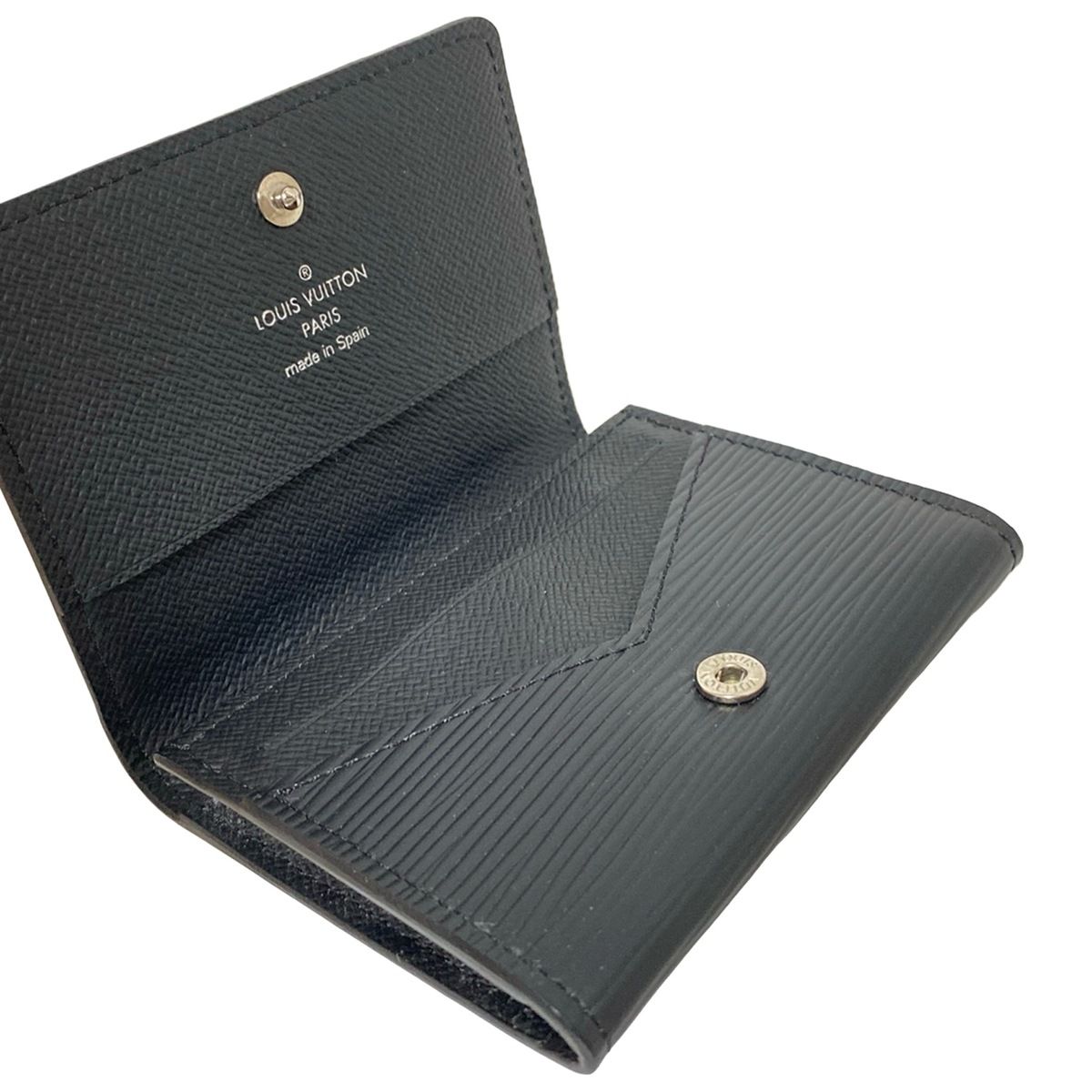 Louis Vuitton 黒レザーケース LOUIS VUITTON(ルイヴィトン) カードケース エピ美品 アンヴェロップ