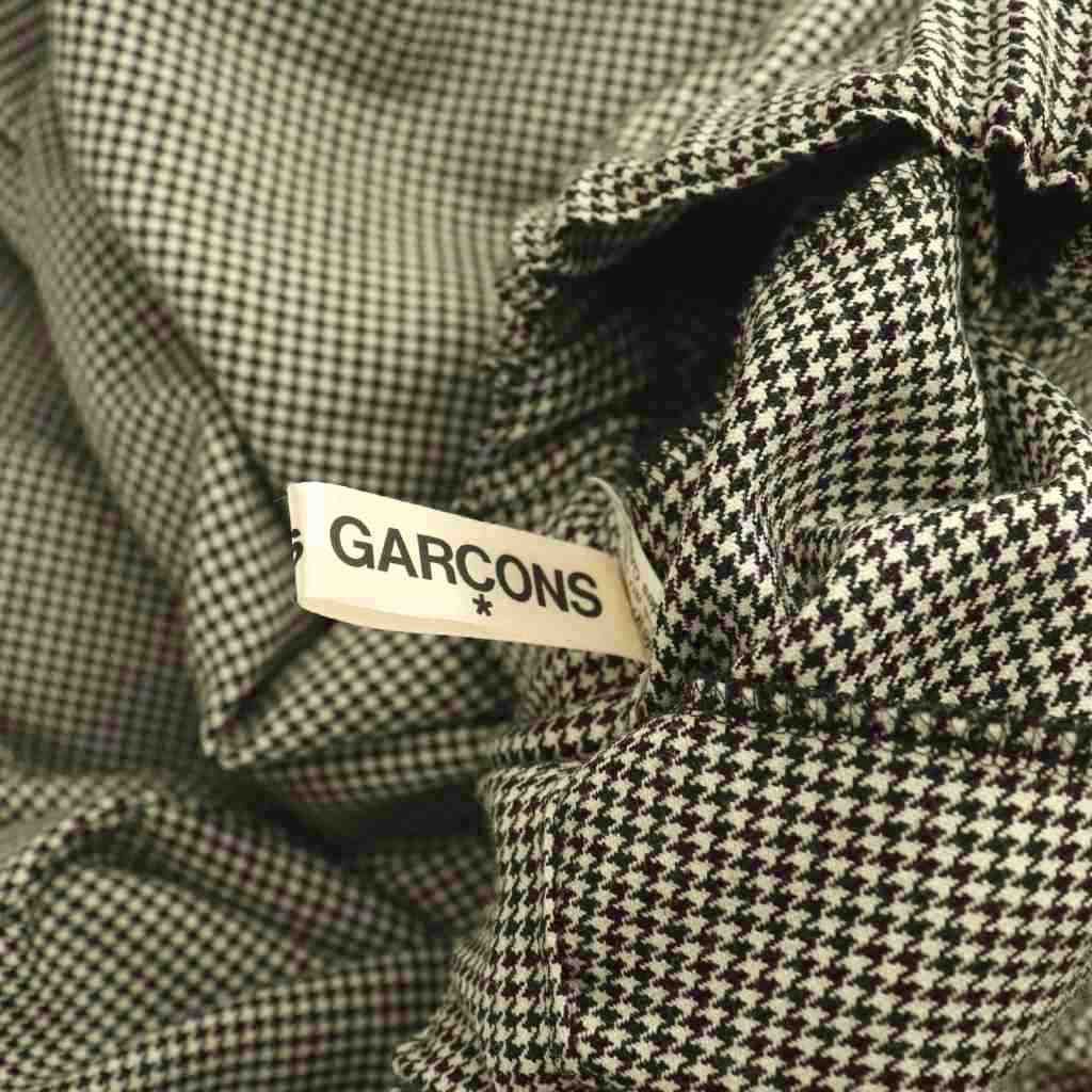 コムデギャルソン COMME des GARCONS AD2023 千鳥格子 ギャザー