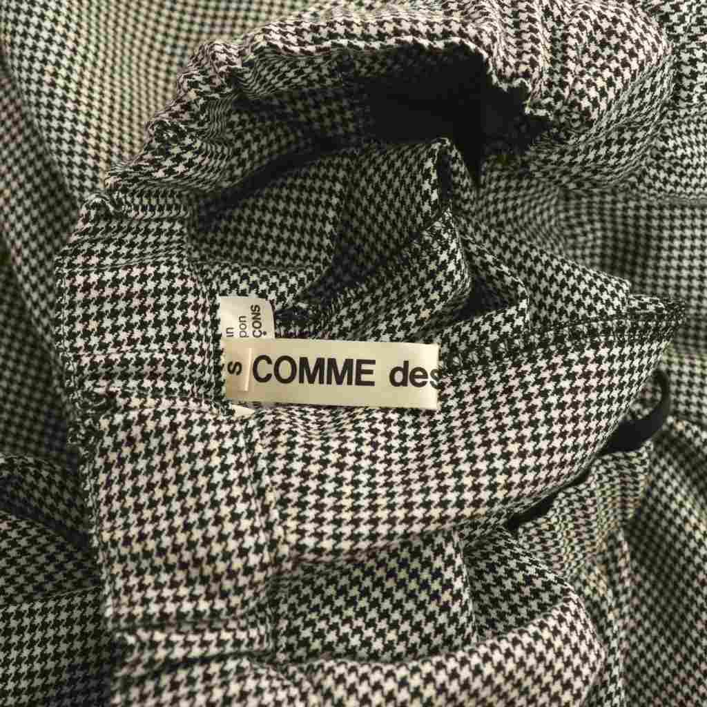 コムデギャルソン COMME des GARCONS AD2023 千鳥格子 ギャザー
