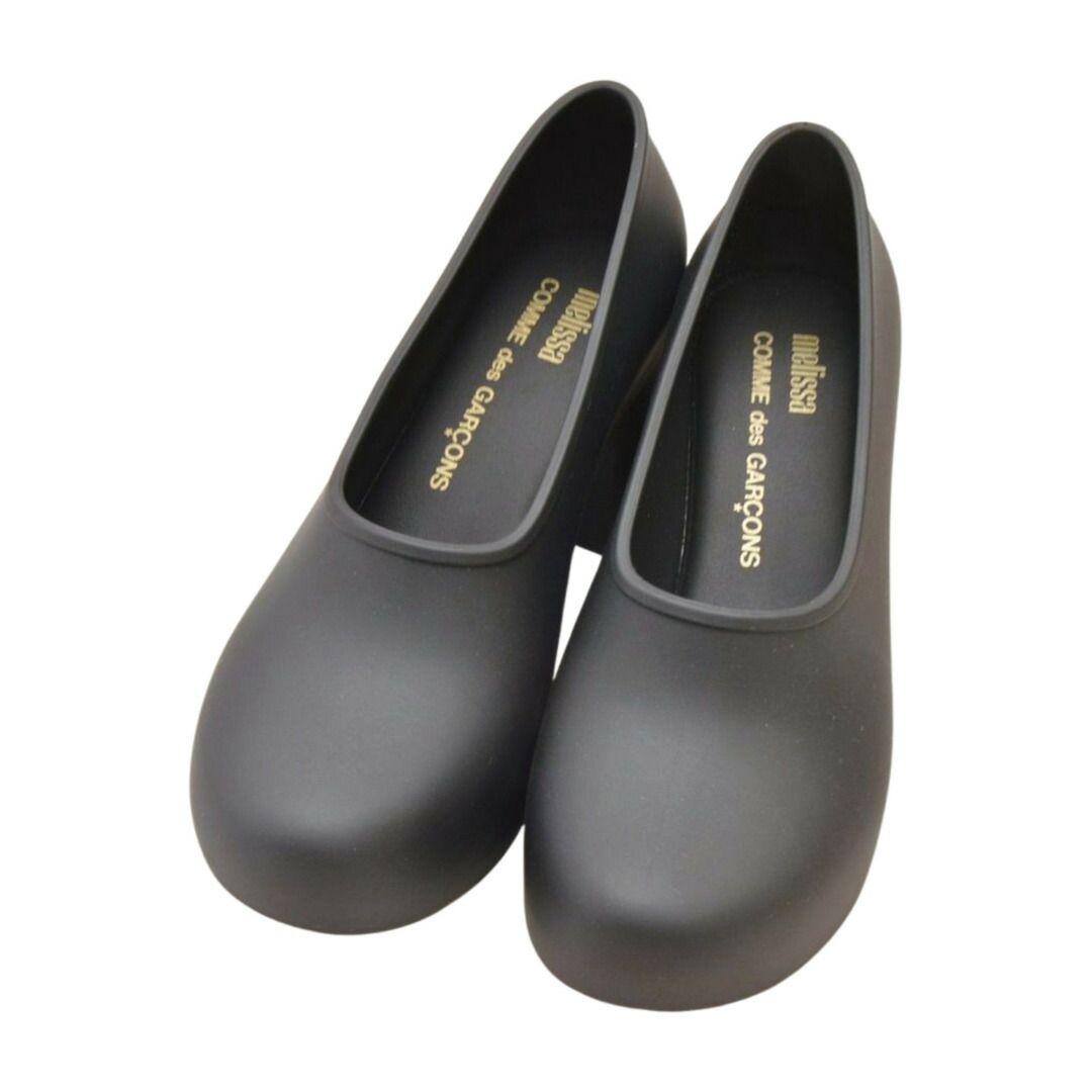 COMME des GARÇONS ブラックラバーパンプス　Melissaコラボ COMME des GARÇONS ブラックラバーパンプス Melissaコラボ