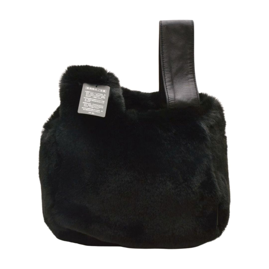 ヴィヴィアンタム VIVIENNE TAM エコファーバッグ ハンドバッグ ブラック レディース F-B6783