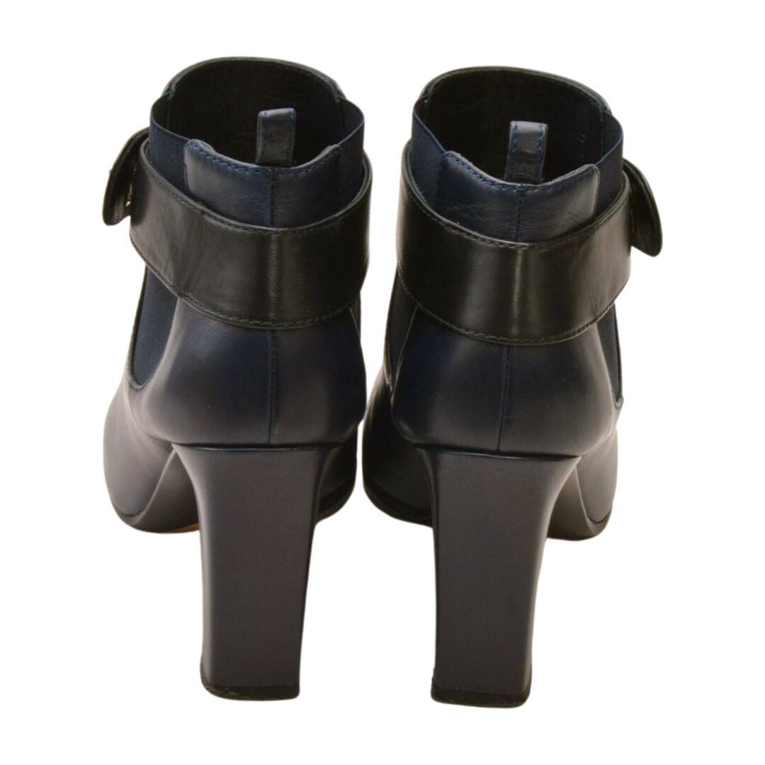 CHANELショートブーツ シャネル CHANEL ショートブーツ ココマーク ターンロック レザー