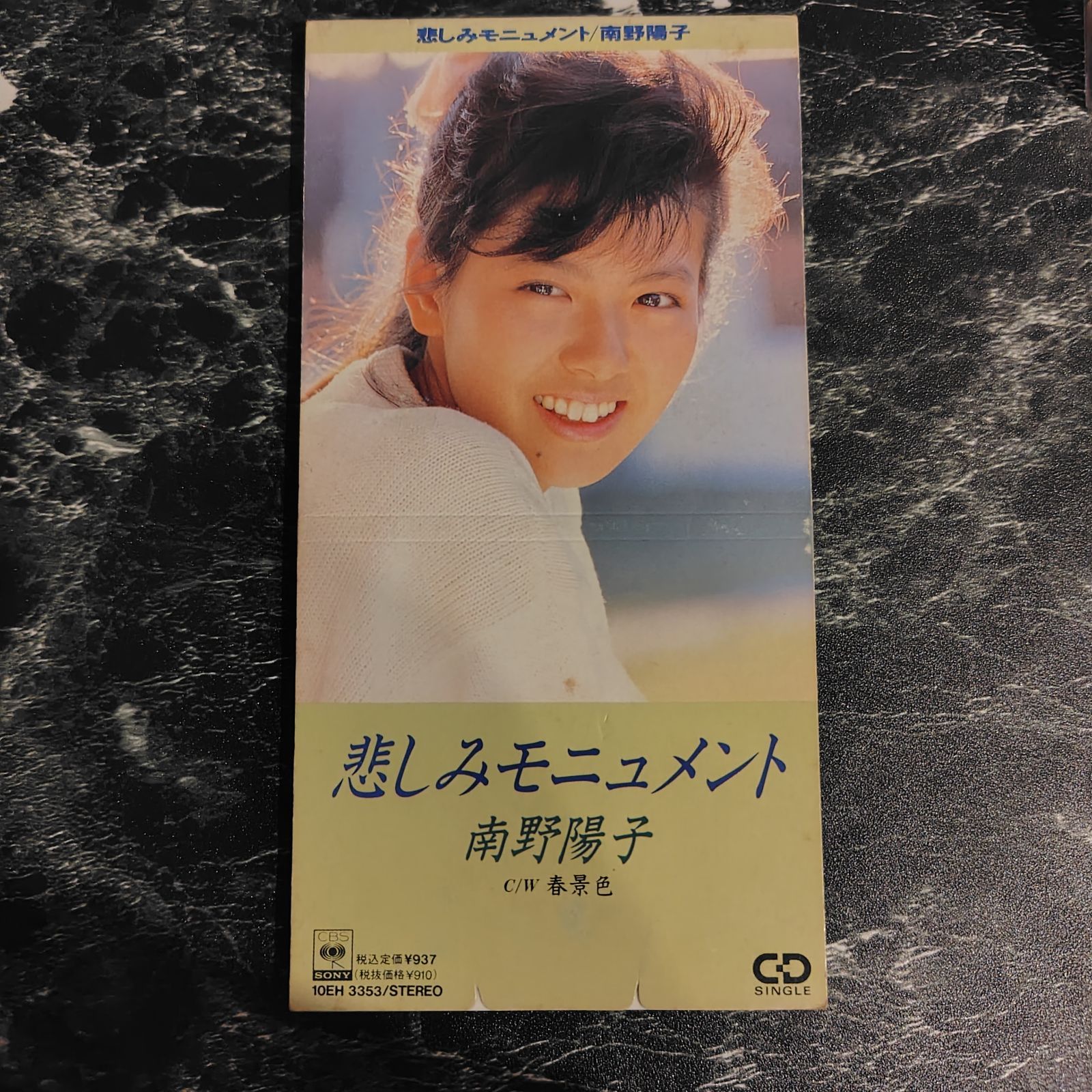 南野陽子 悲しみモニュメント 春景色 8cm CD シングル 10EH3353 1989年