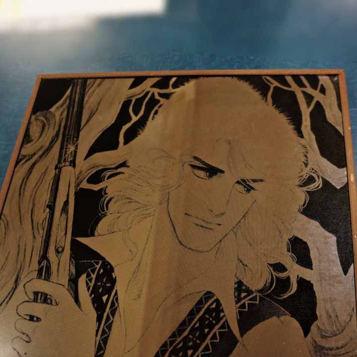 池田理代子デザイン複製サイン入りウォールミラー オルフェウスの窓