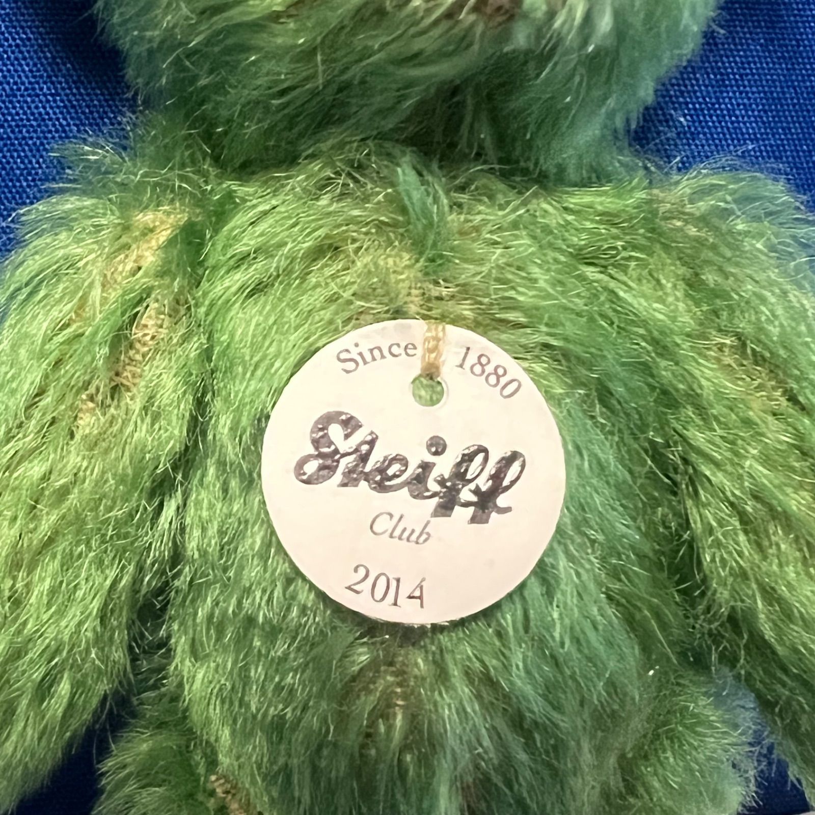 シュタイフ Steiff 2014年クラブ限定 テディベア 限定モデル 現状品】Steiff シュタイフ 2014 シュタイフクラブ 限定ベア グリーン