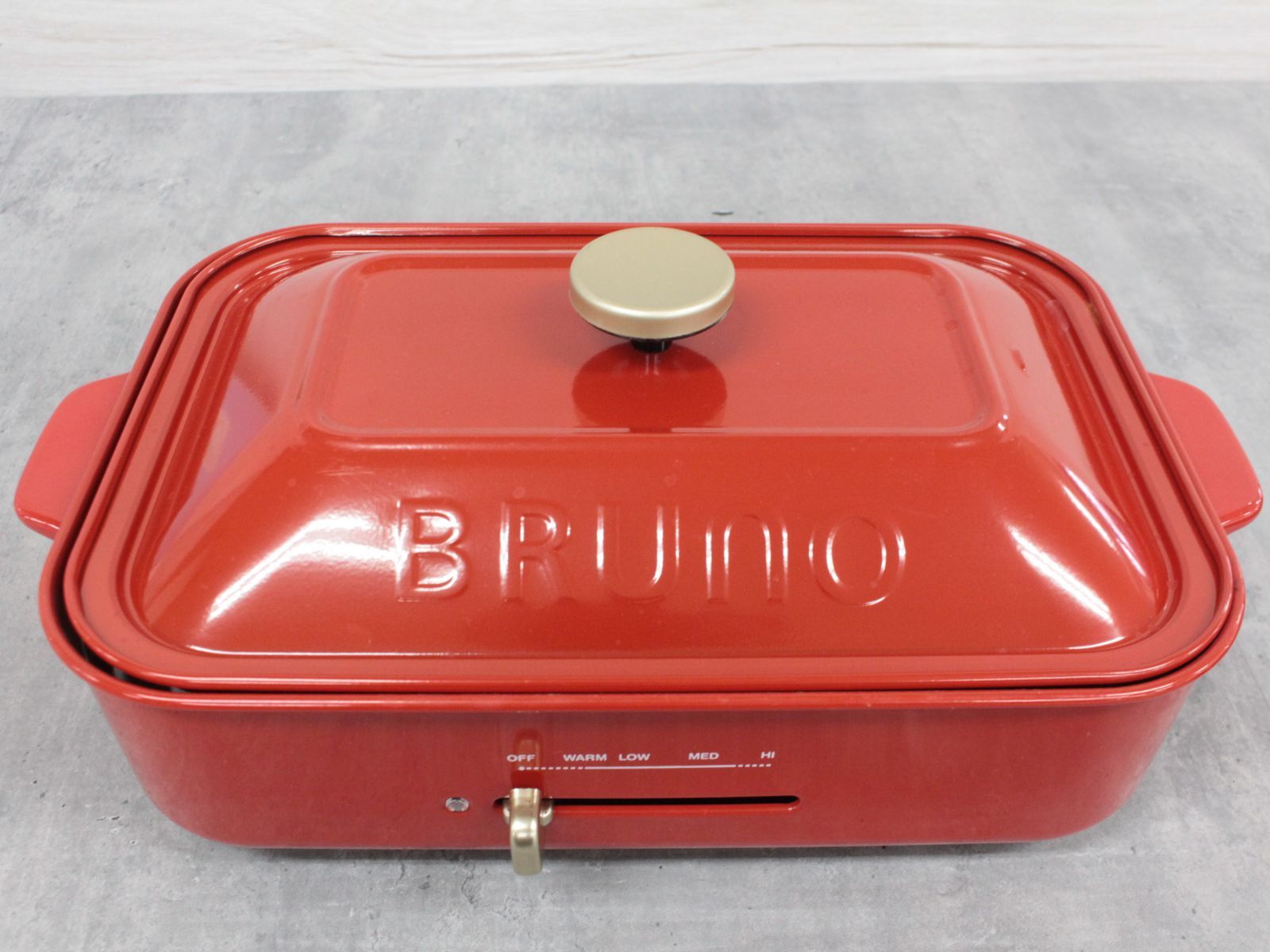行董】BRUNO/ブルーノ コンパクトホットプレート レッド系 たこ焼き