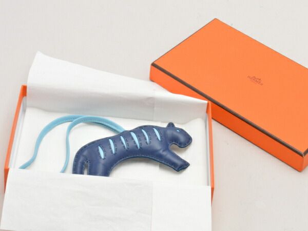 安い，100%新品 エルメス HERMES ルール― バッグチャーム アニョーミロ/ブルー キーホルダー レディース su_p e_u F-YA879 その他
