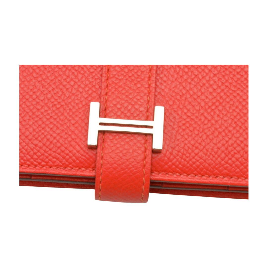 値下げ♪HERMES♪ベアンスフレ♪ルージュトマト エルメス HERMES ベアンスフレ 長財布 エプソン C刻印 ルージュトマト