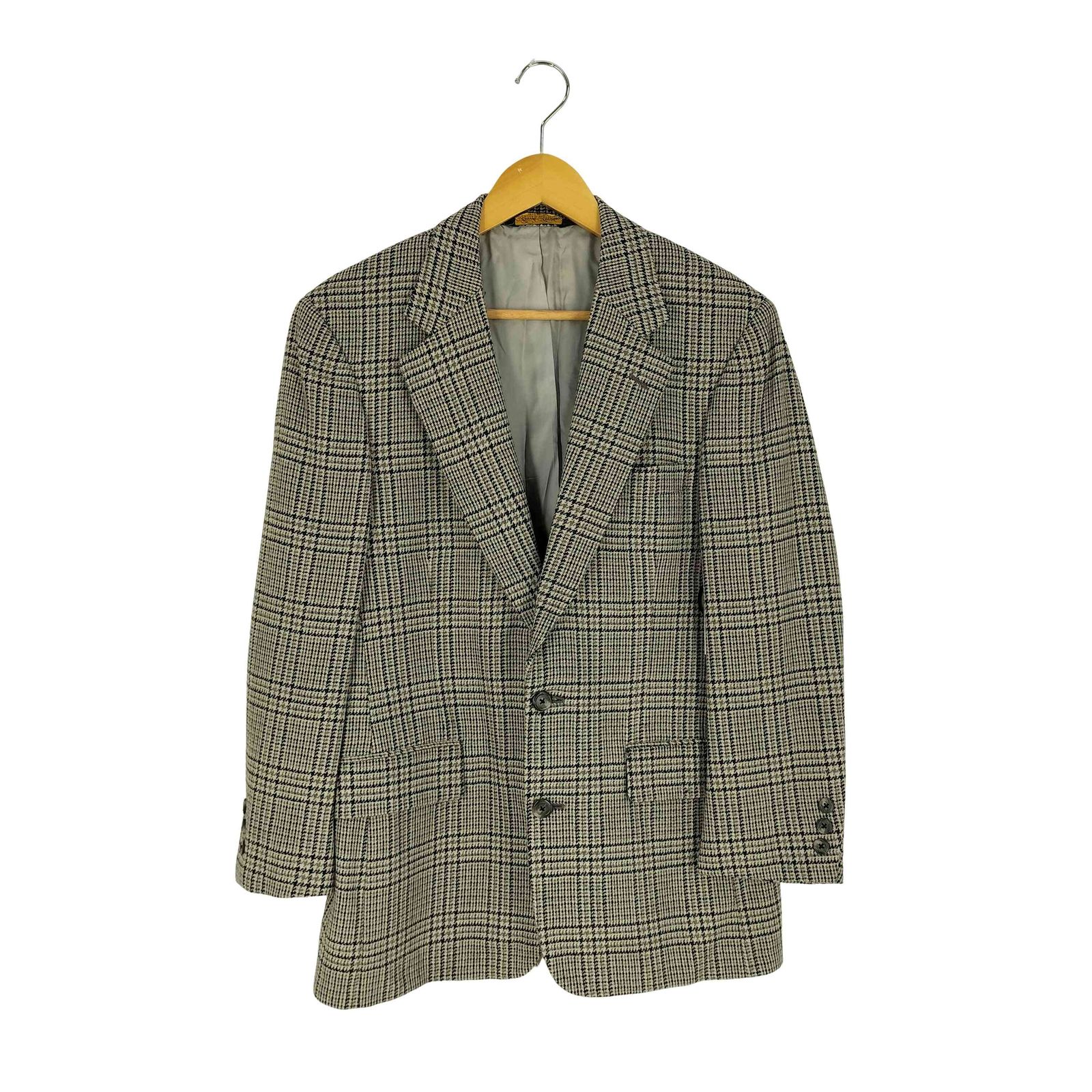 BROOKS BROTHERS(ブルックスブラザーズ) 90s USA製 三角タグ MAKERS 千鳥格子 2B テーラードジャケット メンズ 表記無 【中古】【ブランド古着バズストア】 ブルックスブラザーズ BROOKS BROTHERS 90s USA製 三角タグ MAKERS